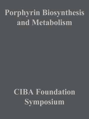 cover image of Porphyrin Biosynthesis and Metabolism
